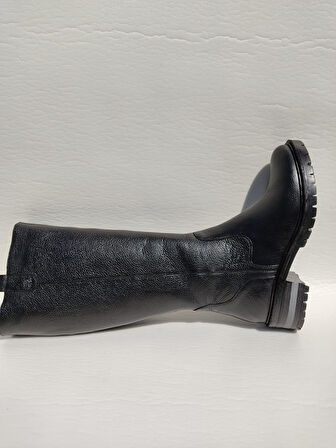 VENÜS 3322K HAKİKİ DERİ AZ TOPUKLU BİNİCİ KADIN ÇİZME