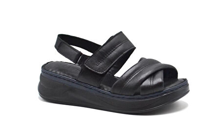 VENÜS 24340223Y KALIN TABAN ORTOPEDİK DERİ KADIN SANDALET