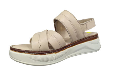 VENÜS 24340223Y KALIN TABAN ORTOPEDİK DERİ KADIN SANDALET