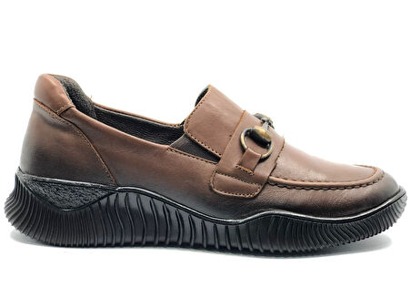 Venüs Dugu Hakiki Deri Ortopedik Casual Kadın Babet Ayakkabı