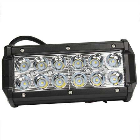 12 Ledli 36W Metal Kasalı Off Road Gündüz Sis Farı Lambası 12 V
