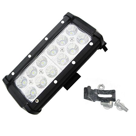 12 Ledli 36W Metal Kasalı Off Road Gündüz Sis Farı Lambası 12 V