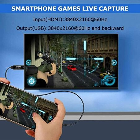 4k Usb Hdmi Video Capture Ps3/4 XboX Canlı Yayın Video Paylaşım