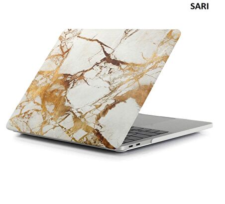 Apple MacBook Pro 13 2016 A1706/A1708 Mermer Desenli Kılıf Kapak