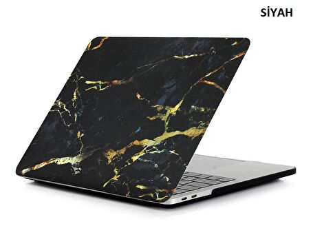 Apple MacBook Pro 13 2016 A1706/A1708 Mermer Desenli Kılıf Kapak