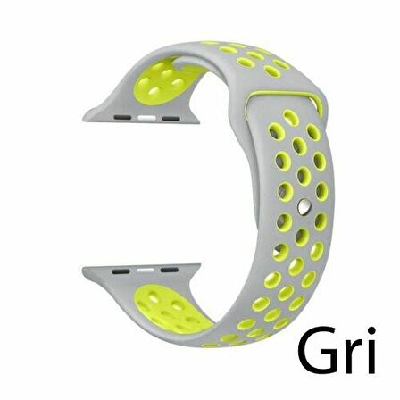 Apple Watch 1 2 3 4 5 6 7 38mm 40mm 41mm Spor Silikon TME Kordon