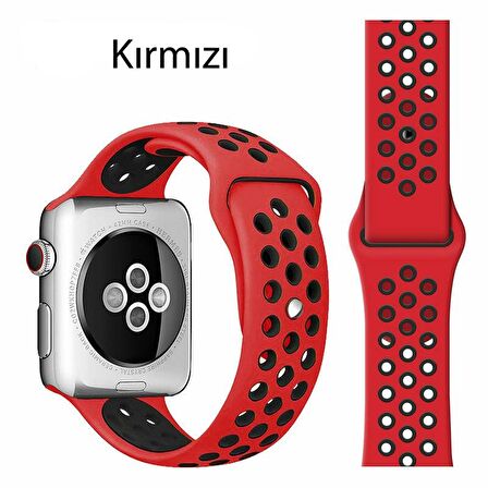 Apple Watch 1 2 3 4 5 6 7 42mm 44mm 45mm Spor Silikon TME Kordon