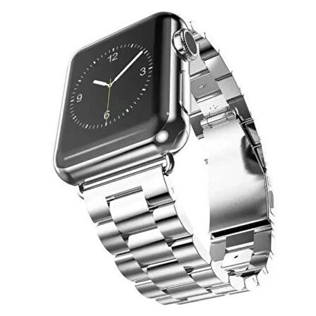 Apple Watch 2 3 4 5 6 7 38mm 40mm 41mm Çelik Steel Kordon Kayış