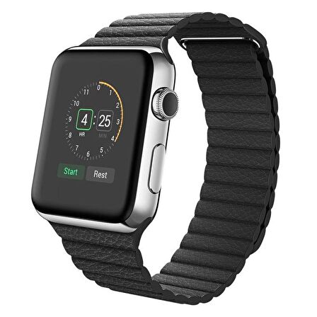 Apple Watch 2 3 4 5 6 7 38mm 40mm 41mm Leather Loop TME Kordon