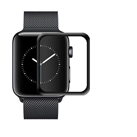 Apple Watch 2 3 42 mm Uyumlu  3D Tam Kaplayan Nano Ekran Koruyucu Filmi