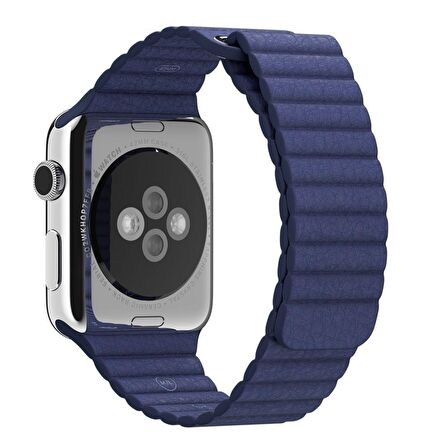 Apple Watch 3 4 5 6 7 Seri 42mm 44mm 45mm Leather Loop TME Kordon