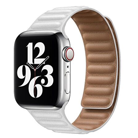 Apple Watch 7 6 5 4 3 2 1 41mm 40mm 38mm Leather Link TME Kordon