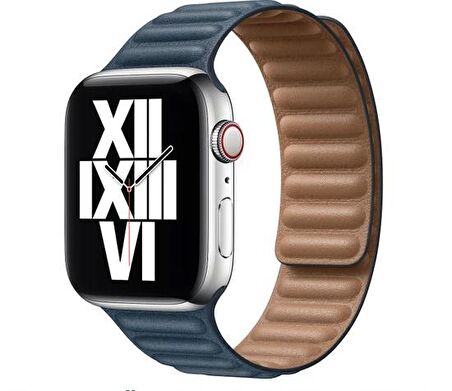 Apple Watch 7 6 5 4 3 2 1 45mm 44mm 42mm Leather Link TME Kordon