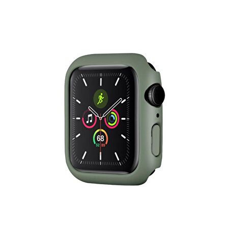 Apple Watch 7 Serisi 41mm Uyumlu  Rubber Sert Plastik Mat Kılıf Kapak