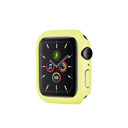 Apple Watch 7 Serisi 41mm Rubber Sert Plastik Mat Kılıf Kapak