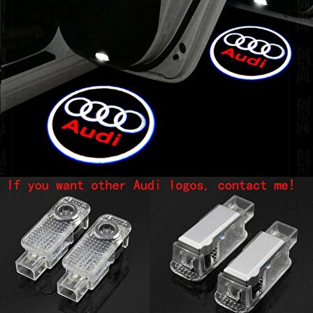 Audi A4 2009-2014 Kapı Altı Led Logo Aydınlatma Ghost Shadow