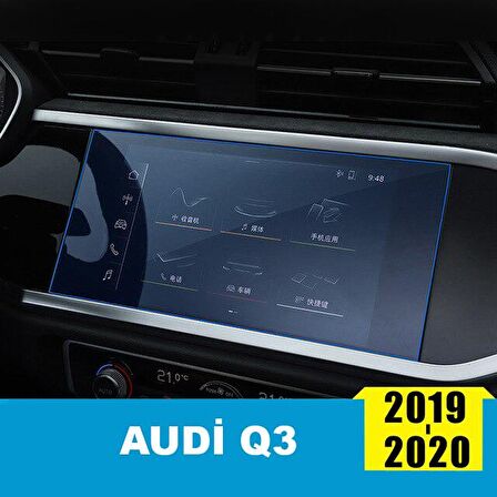 Audi Q3 2019 2020 Navigasyon Temperli Ekran Koruyucu