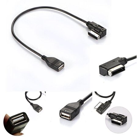 Audi Vw Skoda AM I USB MMI MDI AUX - USB 2.0 Dişi Adaptör Sku3