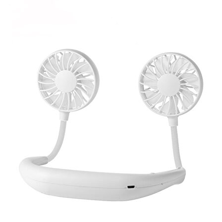 Boyun Askılı 3 Kademeli Şarjlı Spor Taşınabilir Vantilatör Fan