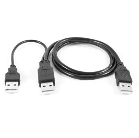 Harici Diskler için Y Kablo 3 Uçlu Usb 2.0 Kablo