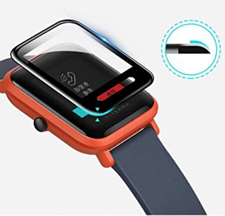 Huami Amazfit Bip 3D Cam Full Ekran Koruyucu