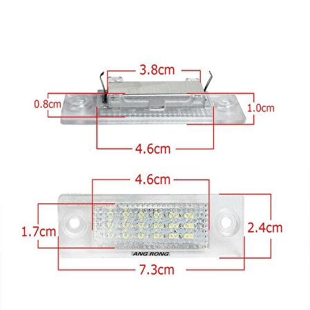 Volkswagen Golf Jetta Passat Caddy Plaka Ledi Aydınlatma Lambası