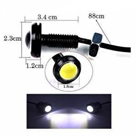 Kartal Gözü Gündüz Farı Led Ayna Altı Aydınlatma