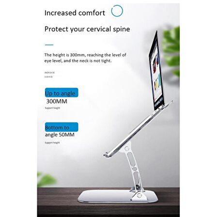 Macbook Notebook Fonksiyonel Ayarlanabilir Ergonomik Stand ND05