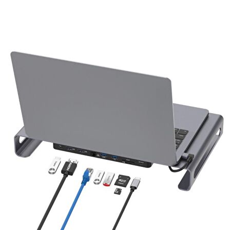 Onten 9in1 Macbook Notebook Type-C Notebook Stand Dock