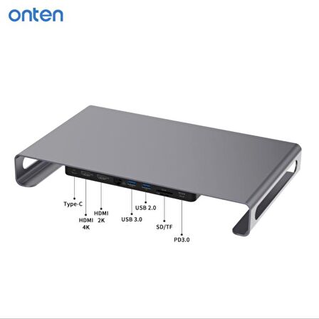 Onten 9in1 Macbook Notebook Type-C Notebook Stand Dock
