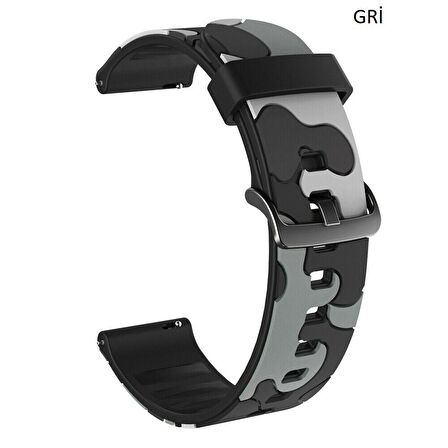 Samsung Gear Watch 3 41mm Active 2 40 44mm Kamuflaj TME Kordon 20mm