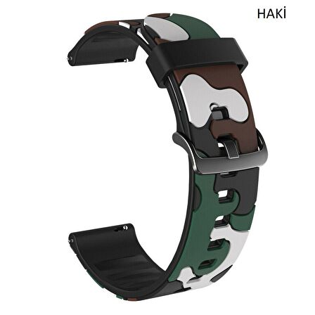 Samsung Gear Watch 3 41mm Active 2 40 44mm Kamuflaj TME Kordon 20mm