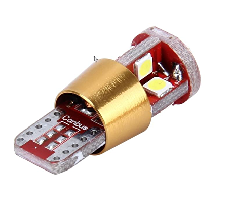 T10 3030 Park Led Ampülü 12 Ledli Canbus Beyaz