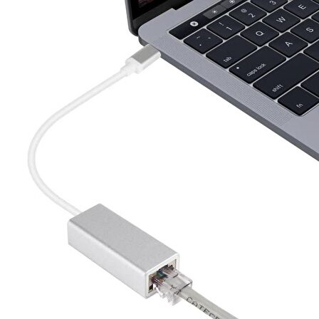 Type-C Gigabit RJ45 Ethernet Lan Bağlantı Çevirici Adaptörü
