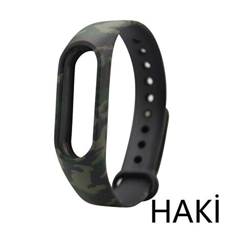 Xiaomi Mi Band 2 Uyumlu Akıllı Bileklik TME Kordon Kayış Kamuflaj Desen