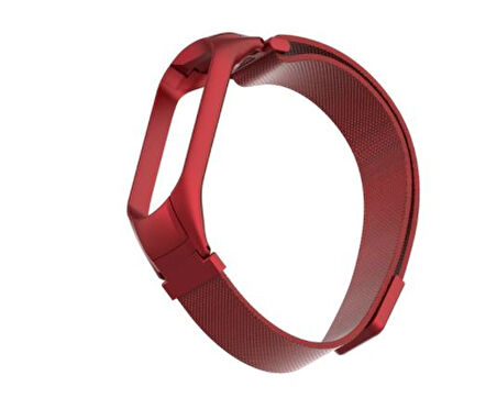 Xiaomi Mi Band 5 Mi Band 6 Uyumlu Metal Hasır Kordon Kayış