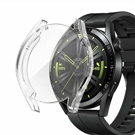 Huawei Watch Gt3 46mm Silikon Kapak Kılıf Ekran Koruyucu