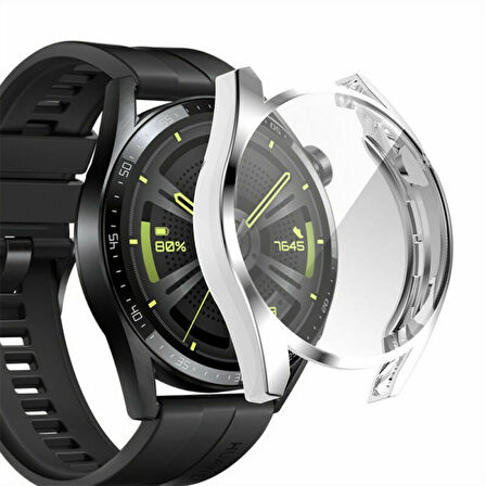 Huawei Watch Gt3 46mm Silikon Kapak Kılıf Ekran Koruyucu