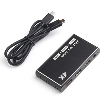 Onten 5601 Type-C+Hdmi to Hdmi 4K HD Video Çevirici Switcher