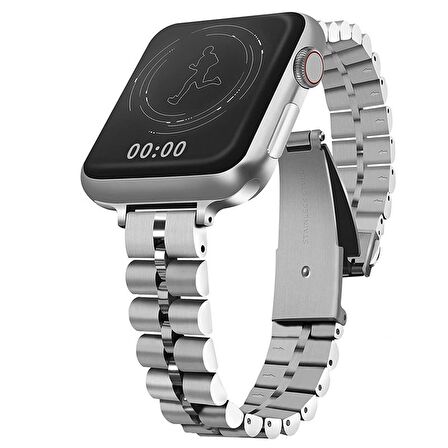 Apple Watch 4 5 6 7 45mm 44mm 42mm Slim Baklalı Band Kordon Kayış