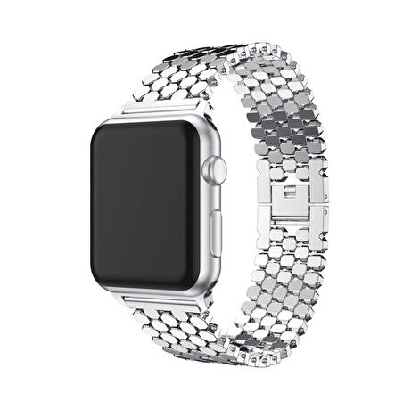 Apple Watch 4 5 6 7 45mm 44mm 42mm Premium Petek Tasarım Kordon