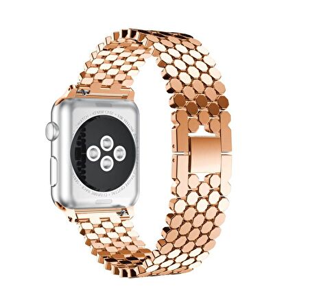 Apple Watch 4 5 6 7 45mm 44mm 42mm Premium Petek Tasarım Kordon