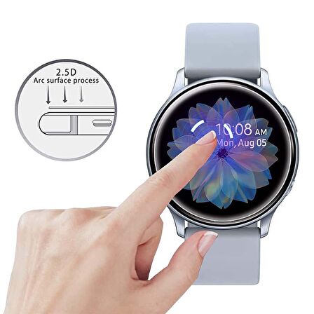 Samsung Galaxy Watch 4 44mm 3D Cam Full Ekran Koruyucu