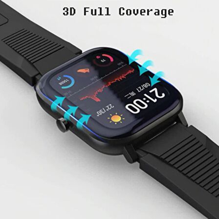 Amazfit Gts 2E 42mm 3D Cam Full Ekran Koruyucu