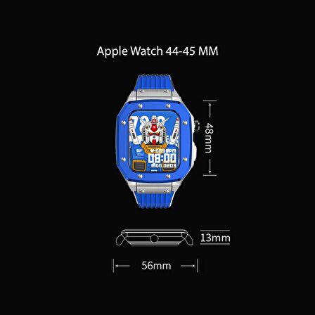 Apple Watch 4 5 6 7 8 44mm 45mm Royal Zırh Koruma Kordon