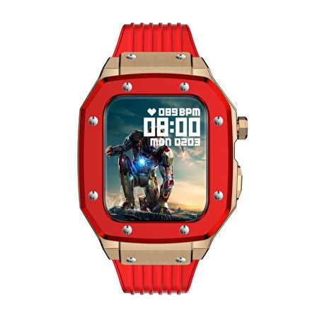 Apple Watch 4 5 6 7 8 44mm 45mm Royal Zırh Koruma Kordon