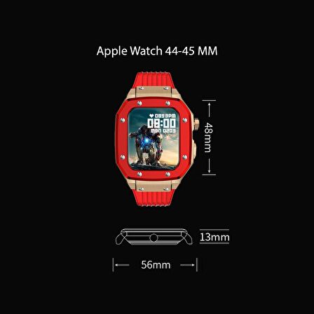 Apple Watch 4 5 6 7 8 44mm 45mm Royal Zırh Koruma Kordon