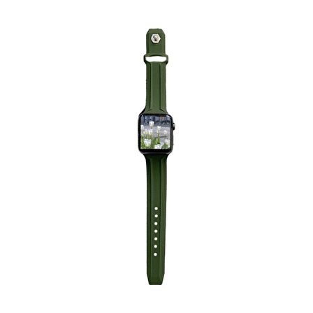 Apple Watch 5 6 7 8 Ultra 42mm 44mm 45mm TME Line Silikon Kordon