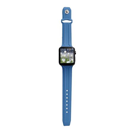 Apple Watch 3 4 5 6 7 8 38mm 40mm 41mm TME Line Silikon Kordon