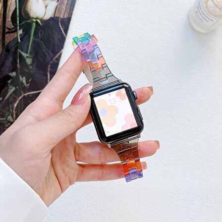 Apple Watch 5 6 7 8 Ultra 42mm 44mm 45mm TME Rainbow Kordon